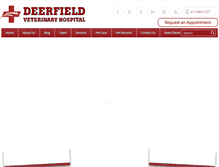 Tablet Screenshot of deerfieldvet.com